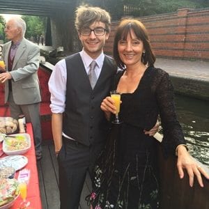 mother and son graduate together