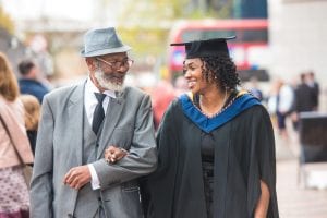 Graduation - father and daughter