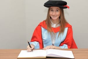 Sian Massey-Ellis, Newman Honorary Graduate