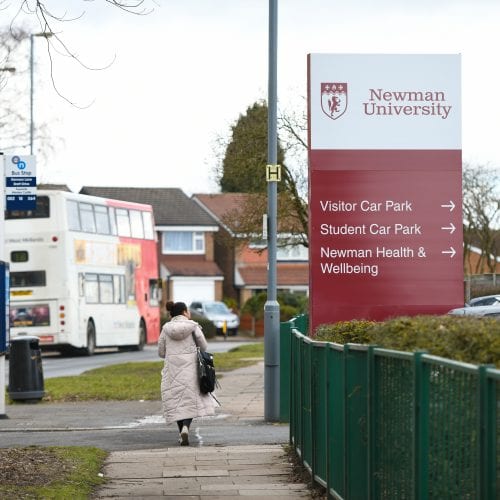 Front of Newman University campus