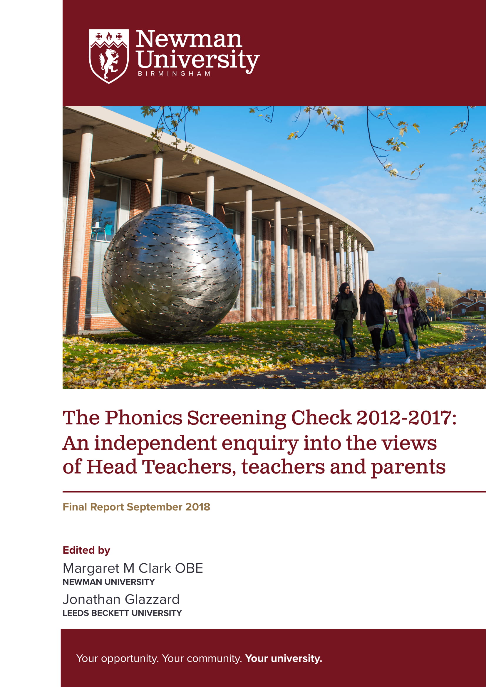 The Phonics Screening Check report - click to download