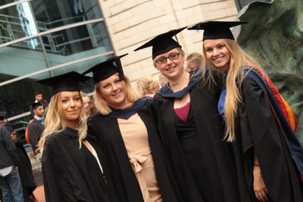 Graduates celebrate at Newman University Birmingham Newman University