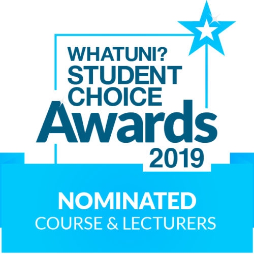 Whatuni student choice awards logo