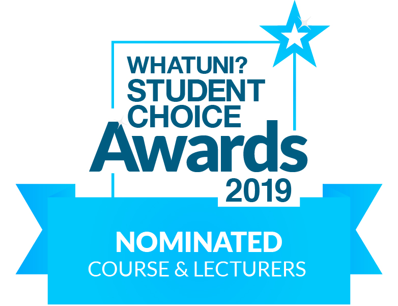 Whatuni student choice awards logo