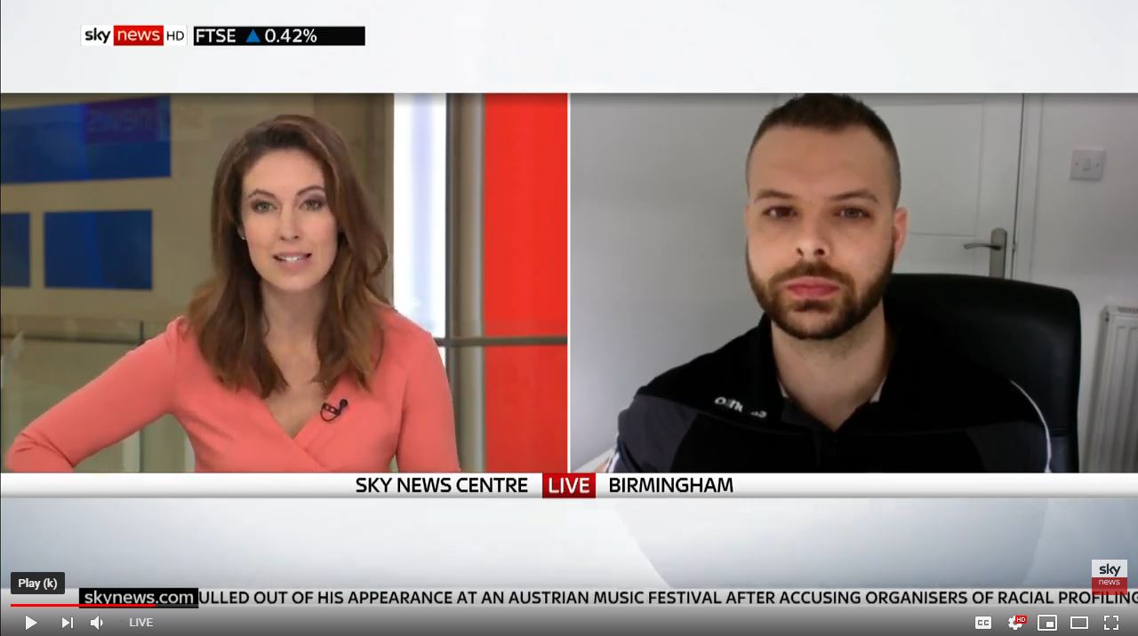 Stefan Lawrence on Sky News