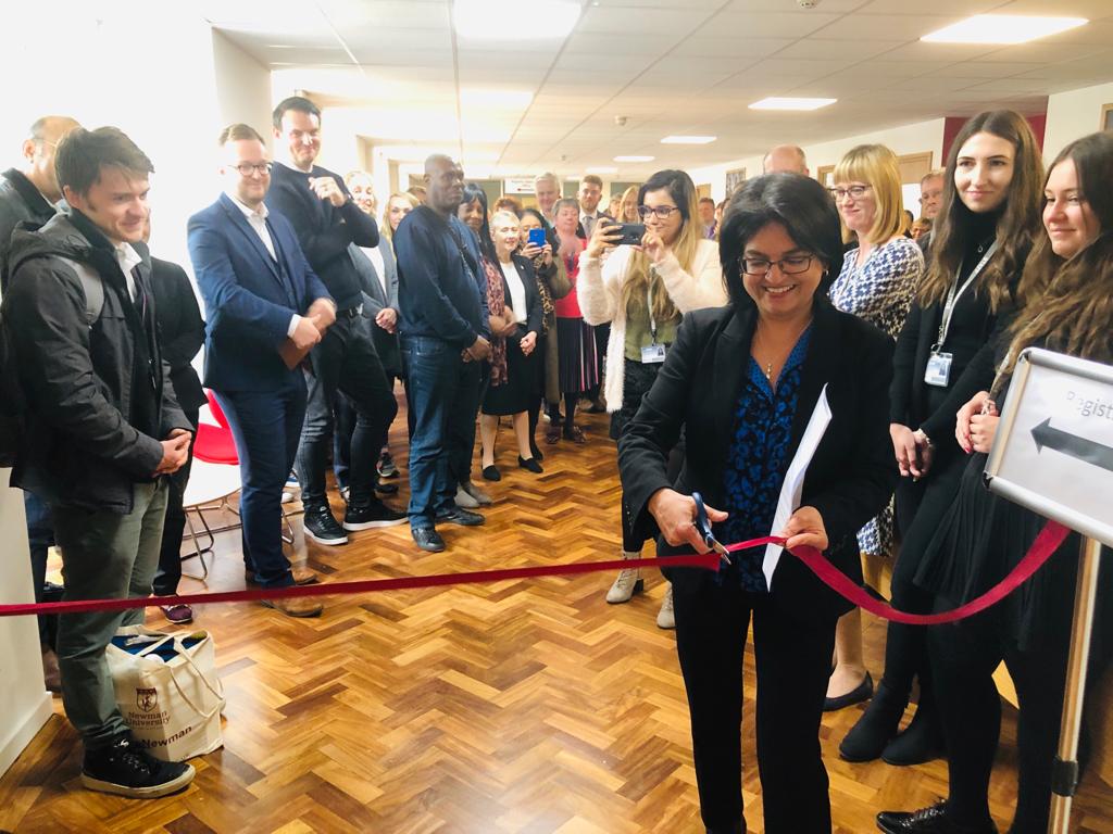 Opening of the careers and employability hub - ribbon cutting by Dr Mehreen Mirza