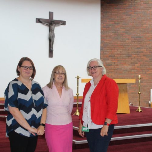 Helen Bardy, Maggie Everett, Margaret Holland celebrate partnership