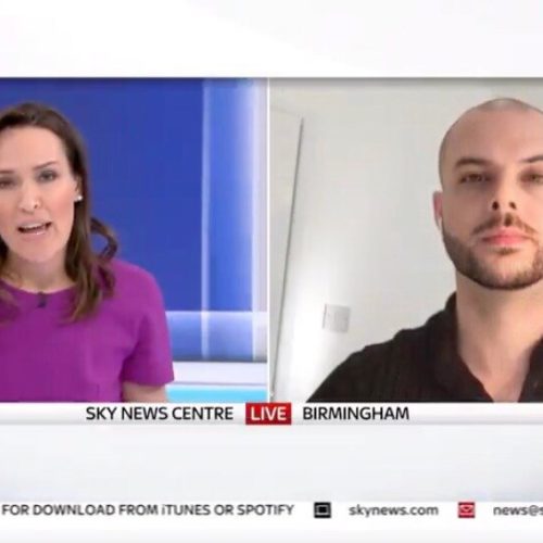 Stefan on Sky news