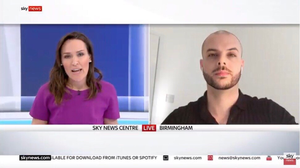 Stefan on Sky news