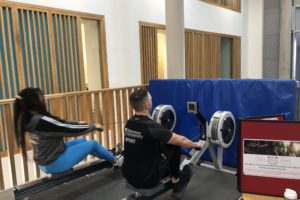 staff and students take part in row Britannia challenge