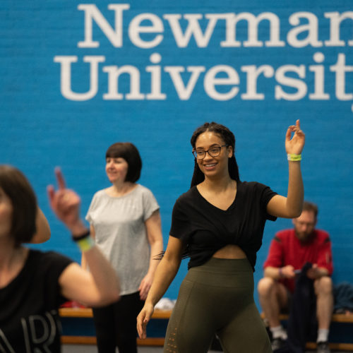 Students take part in Darcey Bussell dance class at Newman University