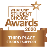 3rd place student support 2020 whatuni student choice awards