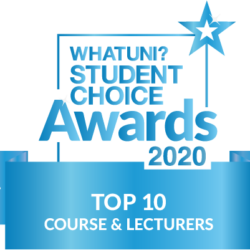 whatuni student choice awards top 10 course and lecturers