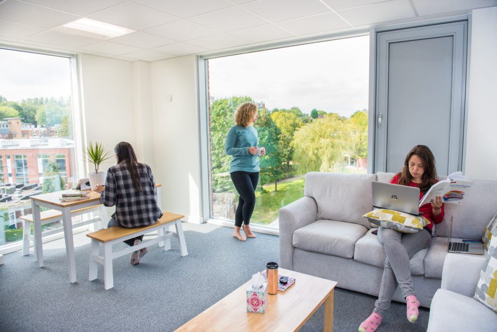 students in Cofton Hall accommodation