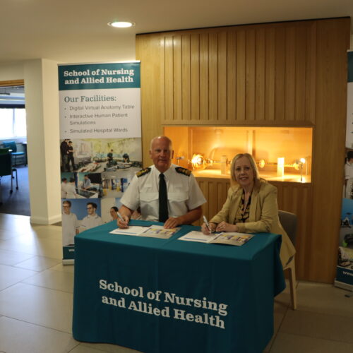 Jackie Dunn with Anthony Marsh signing a MoU