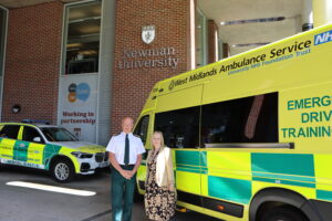 Professor Jackie Dunne with WMAS Chief Executive, Anthony Marsh 