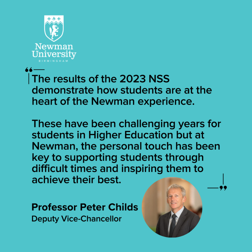 Newman University celebrates NSS success Birmingham Newman University