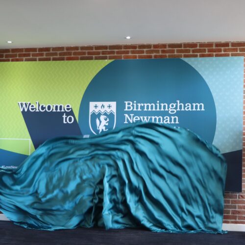 The official unveiling of the name change to Birmingham Newman University