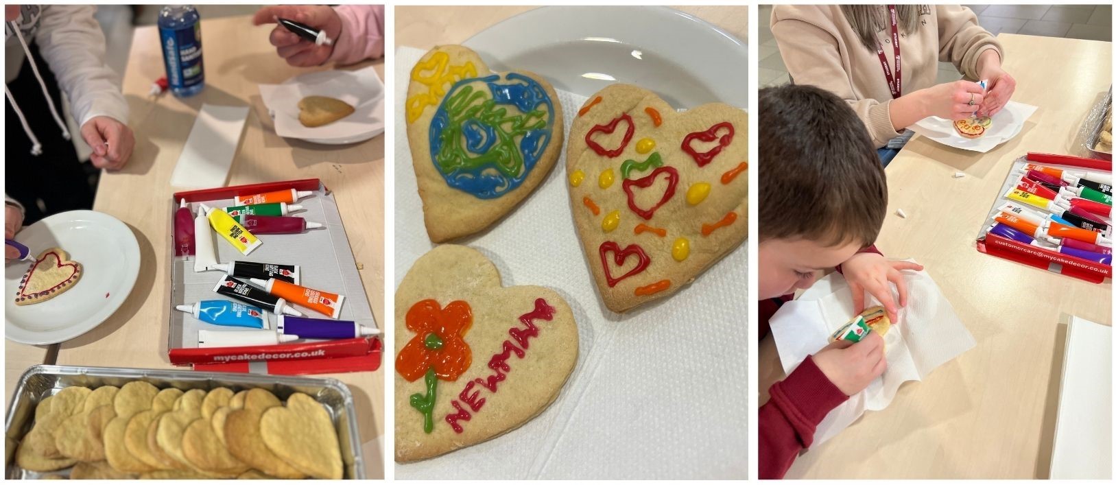 Decorating cookies at Love Newman