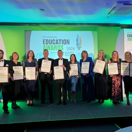 Winners at the Worcestershire Education Awards