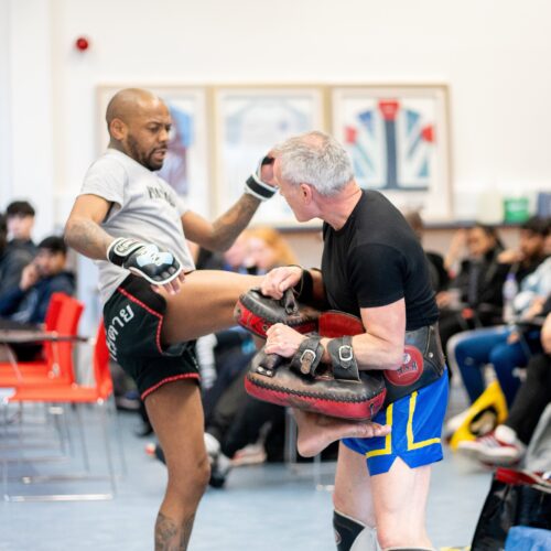 Sport enrichment day with Dean James, a three-time Muay Thai World Champion