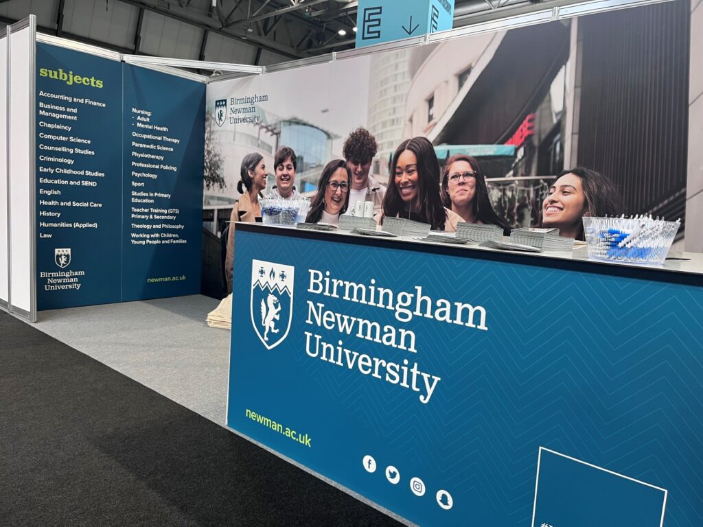 Birmingham Newman stand at UCAS event