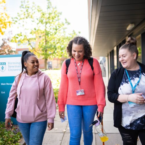 Students at Birmingham Newman University