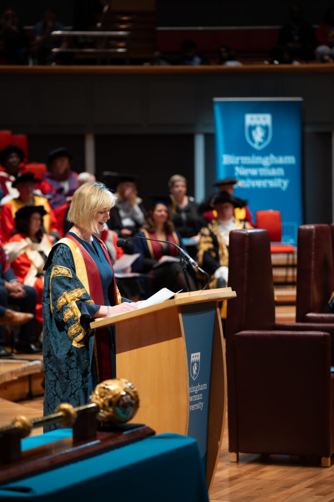 Julie Etchingham speech on stage