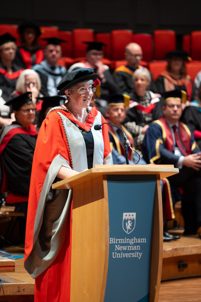 Dr Dawn Casserly speech on stage