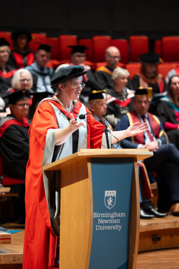 Dr Dawn Casserly speech on stage