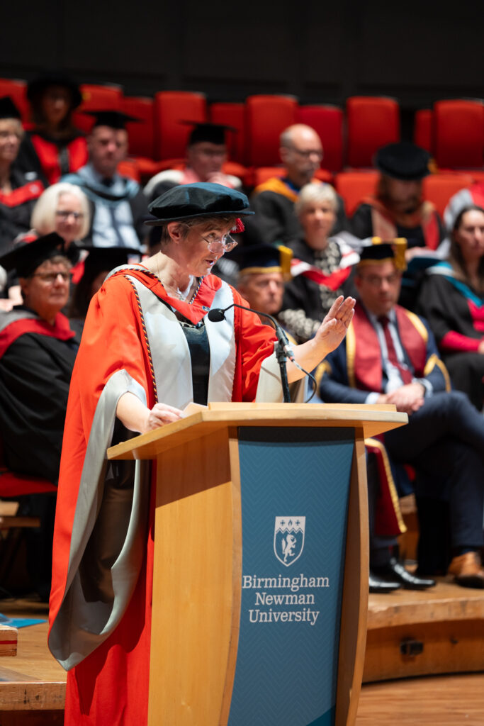 Dr Dawn Casserly speech on stage