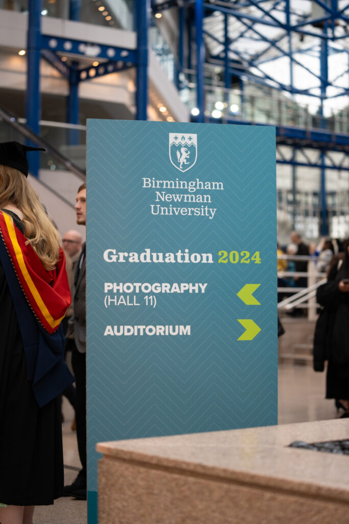 Signage in concourse area