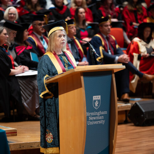 Professor Jackie Dunne addressing