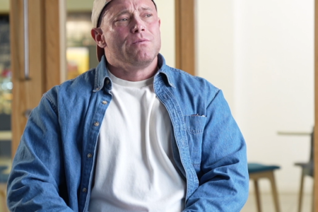 a man in a hat