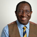 Profile of a person smiling