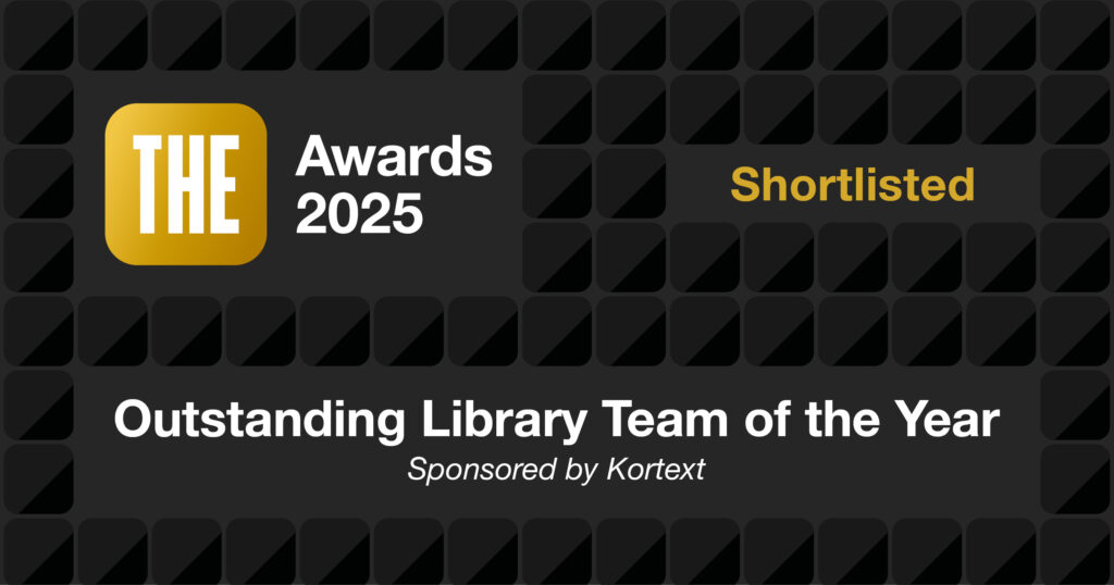 THE Awards 2025 - Shortlisted - Outstanding Library Team of the Year, sponsored by Kortext