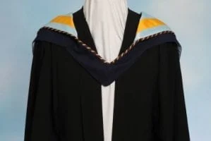 Master of Science gown - Front View