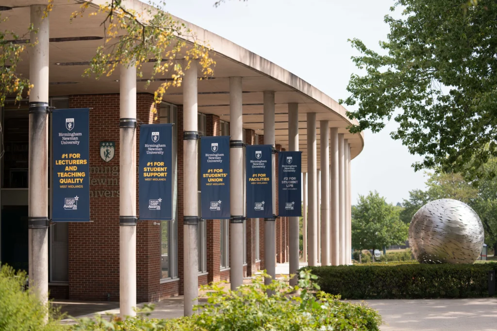 Front entrance and globe
